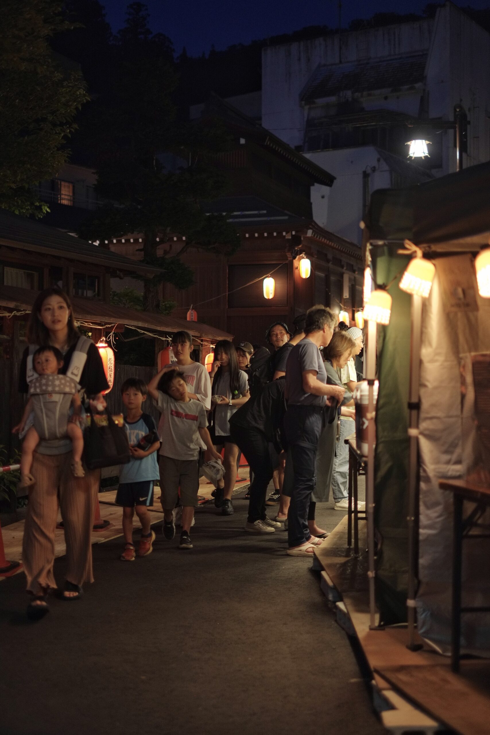 The bamboo festival's charming atmosphere