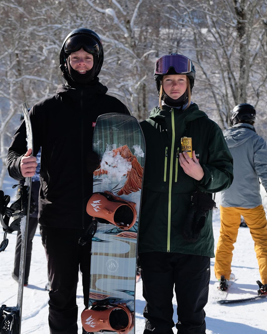 Our talented snowboard instructors team preparing for another sesh! 