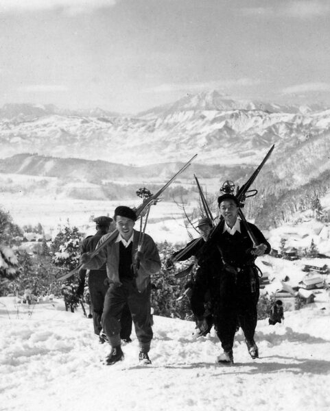 Slopes of Nozawa Onsen back in the day