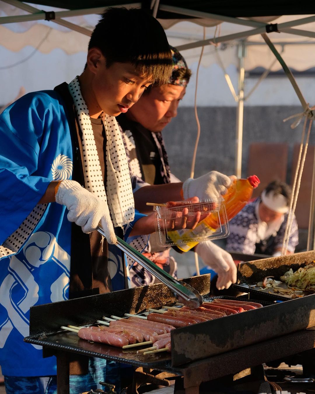 Food prepared by local people of Nakao District 