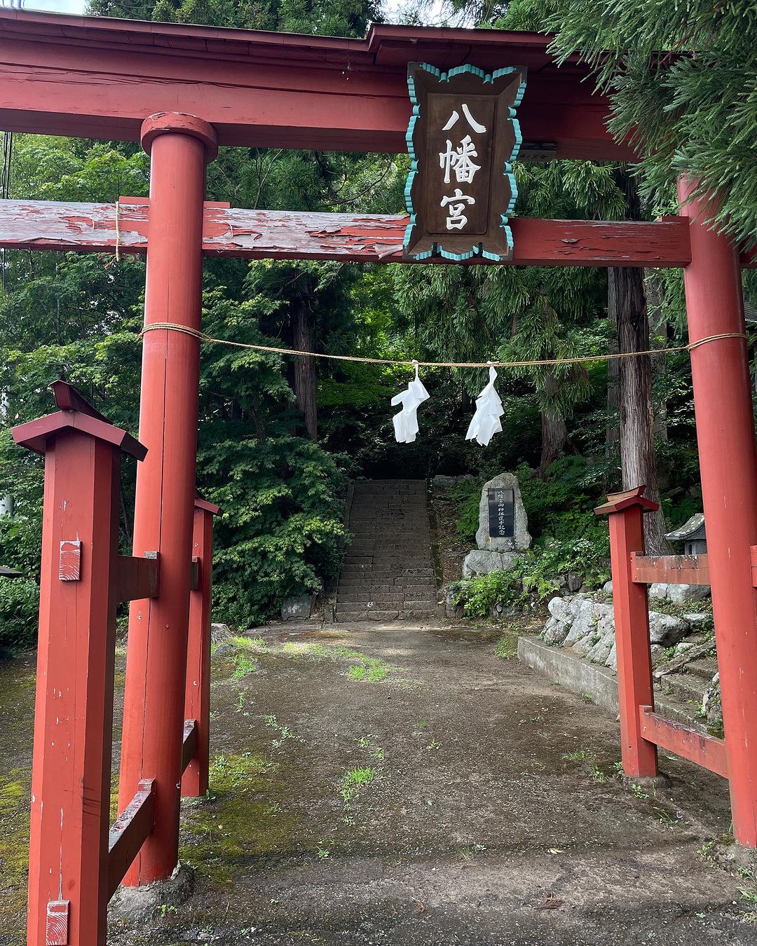 Hachiman Shrine during summer time