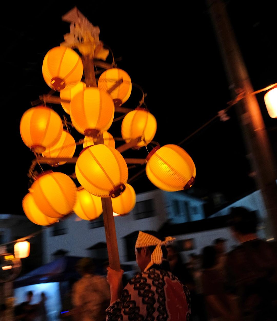 Lanterns are a traditional element of many festivals in Japan 