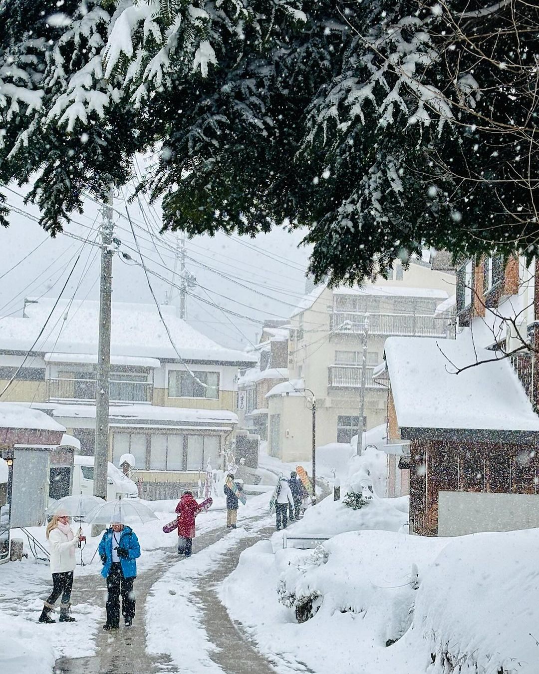 Reminiscing on the last winter season with generous snowfall from village up to the peaks of mt.Kenashi 