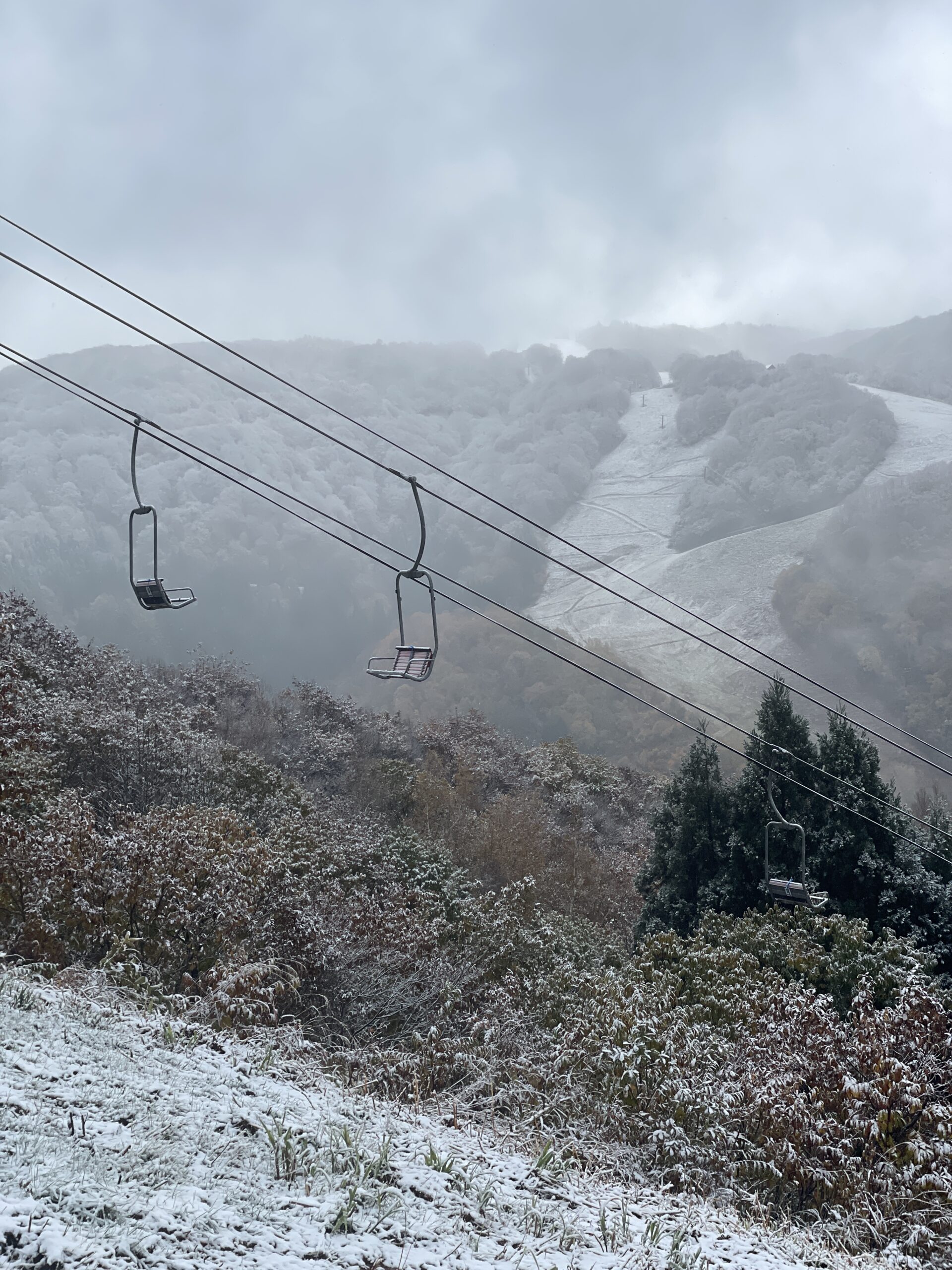 Mount Kenashi wrapped in a fresh blanket of snow!