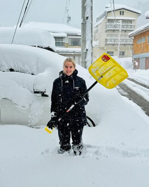 Kaiya nozawa ready for the big snow