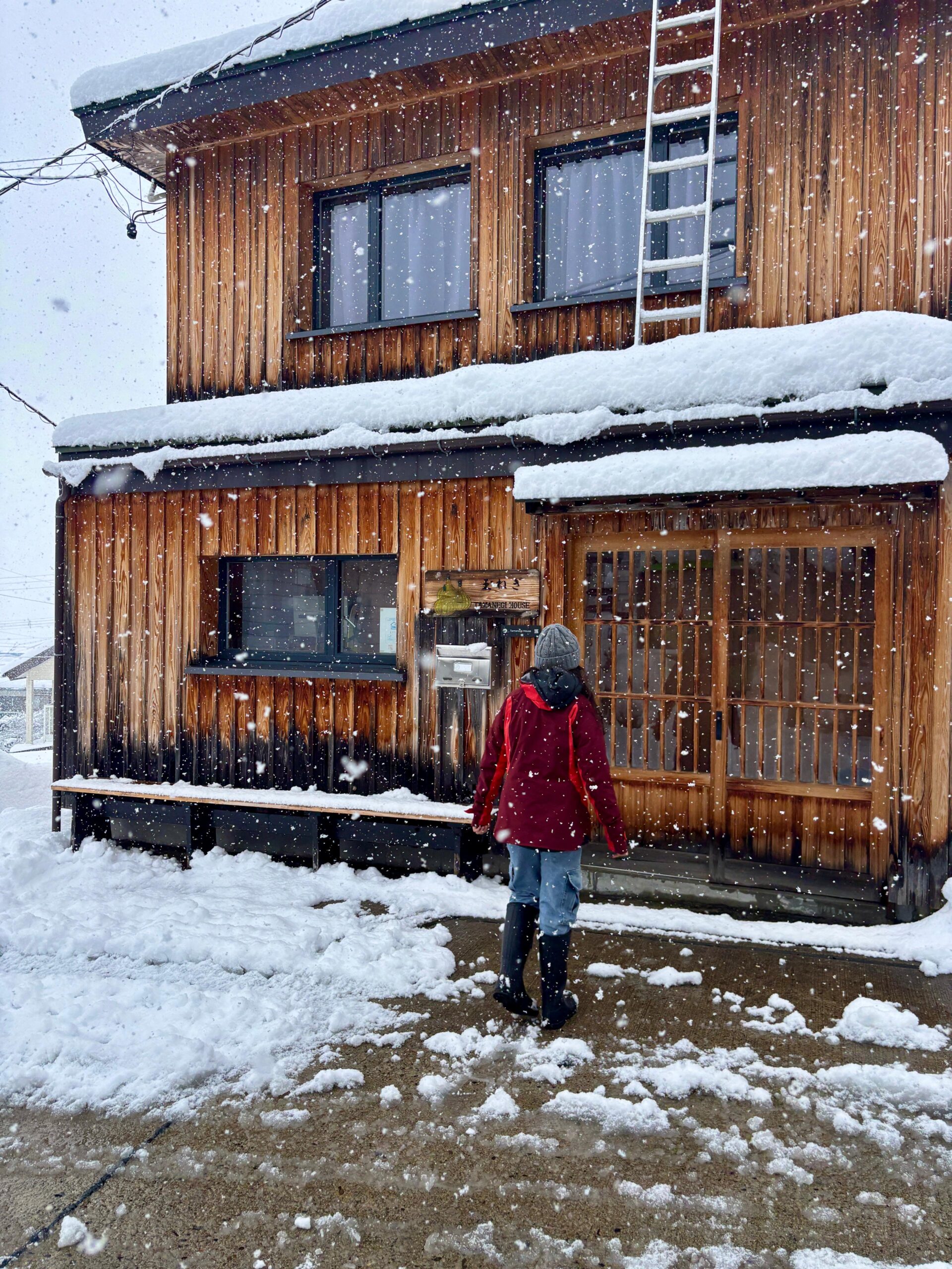 Big flakes coming down in Nozawa right now! 