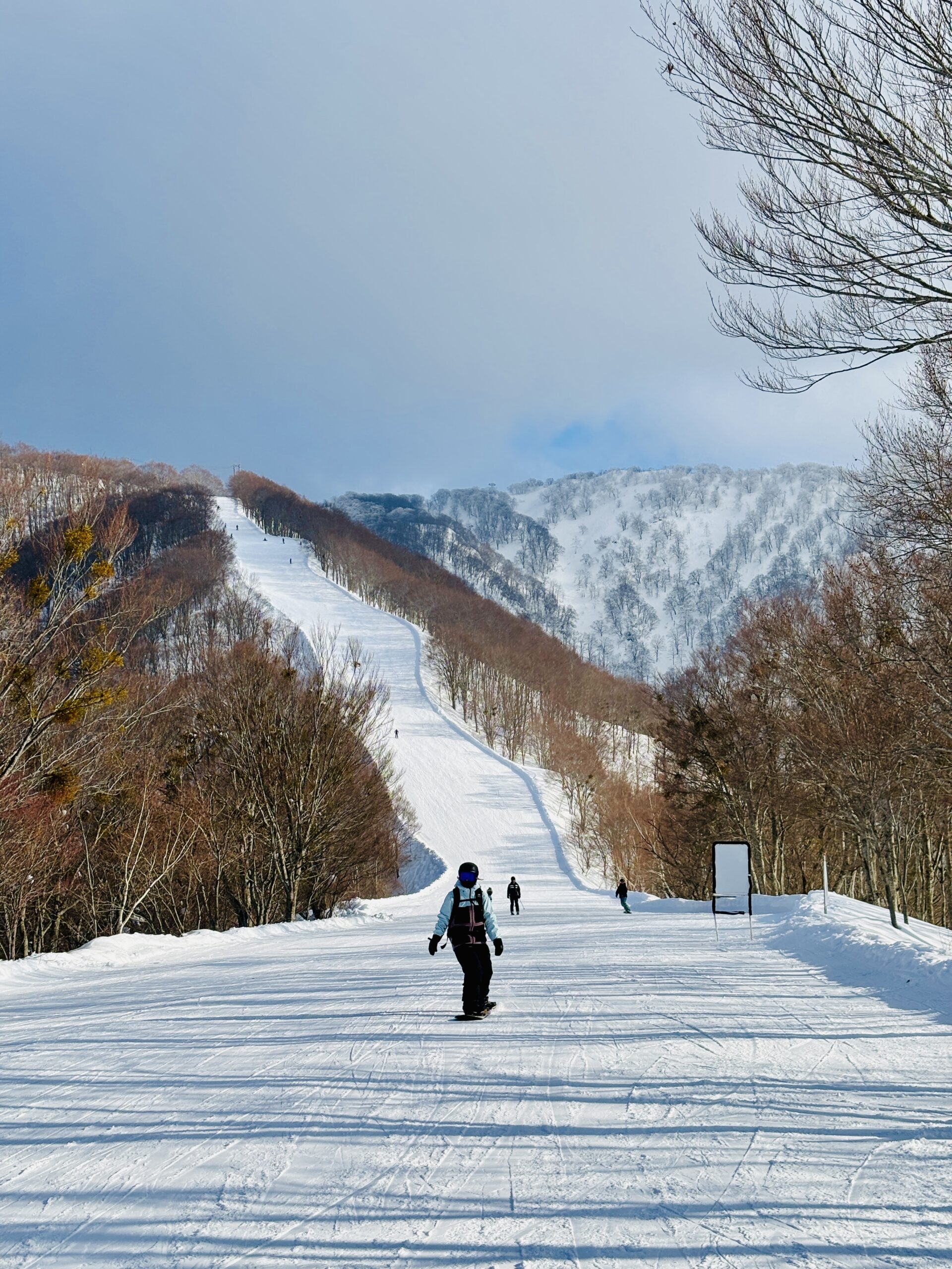 One of the most scenic slopes in Nozawa